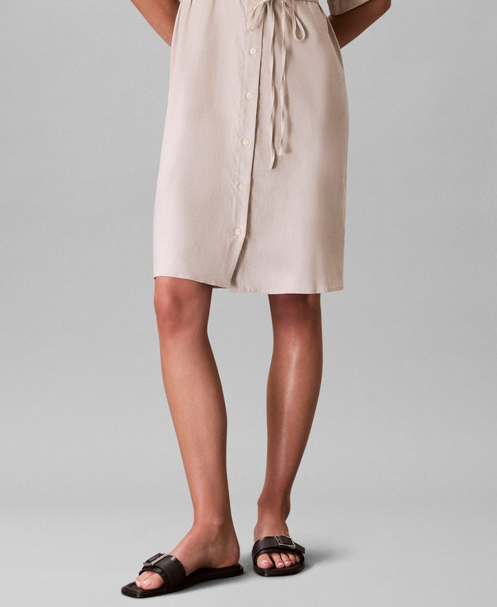Calvin Klein Women's Tie-Waist Shirtdress MSRP $169
