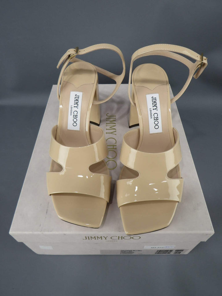 Jimmy Choo Women's Ellison 85 High Block Heel Sandals M3 273