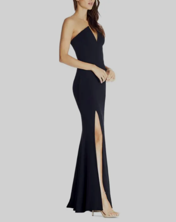 Dress the Population Fernanda V Wire Bodycon Gown MSRP $248