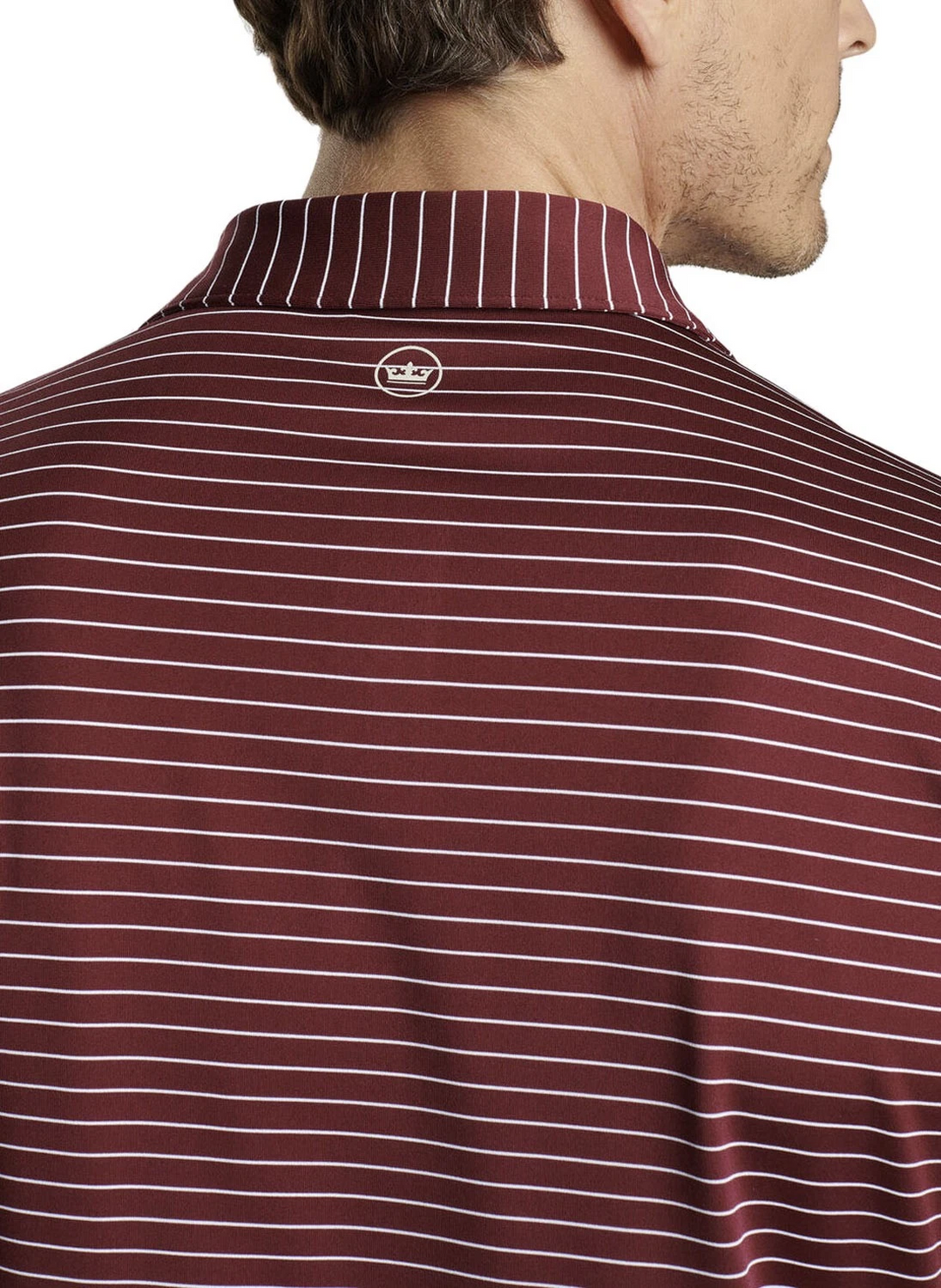 Peter Millar Duet Performance Jersey Stripe Polo Shirt MSRP $105