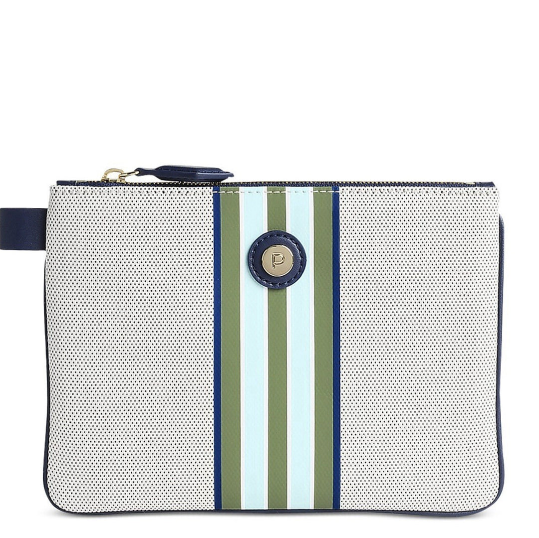 PARAVEL Cabana Medium Canvas Zip-top Pouch MSRP $55