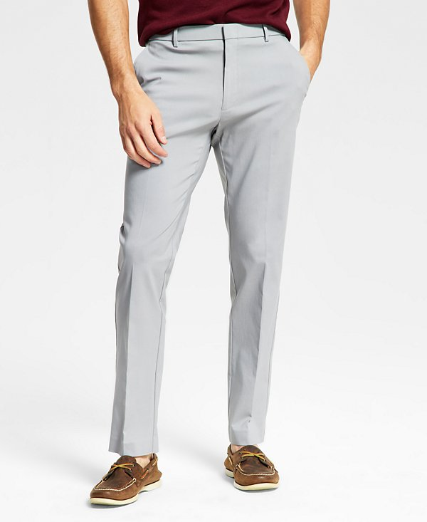 Tommy Hilfiger Men's Modern-Fit TH Flex Stretch Solid Performance Pants MSRP $95