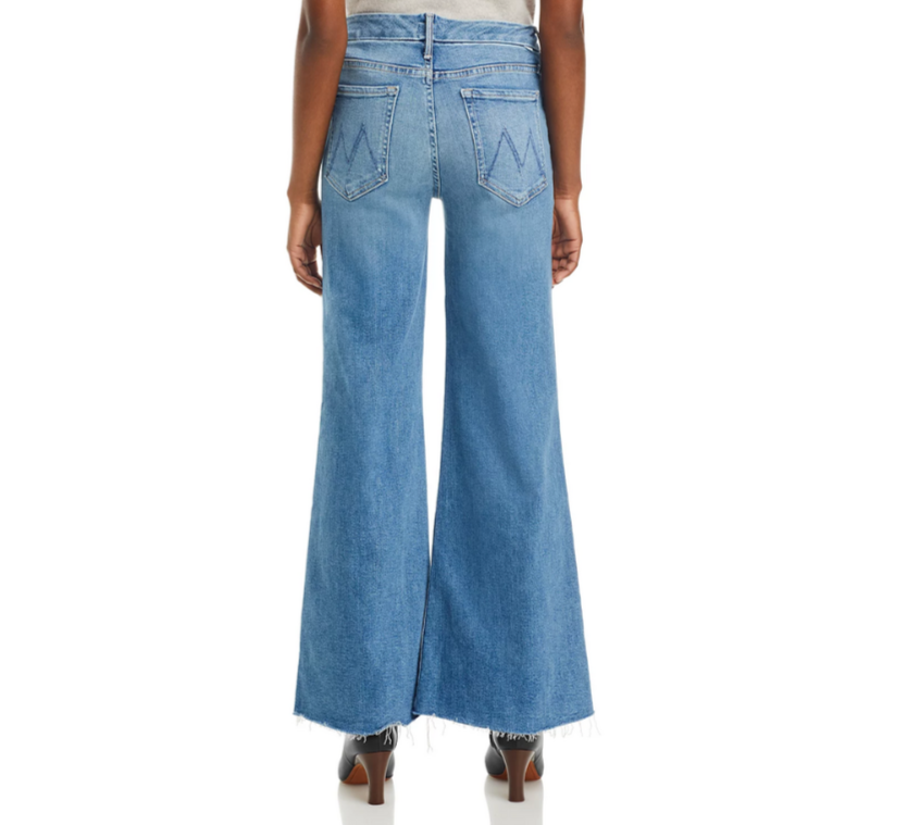 MOTHER The Roller High Rise Wide Leg Jeans MSRP $258