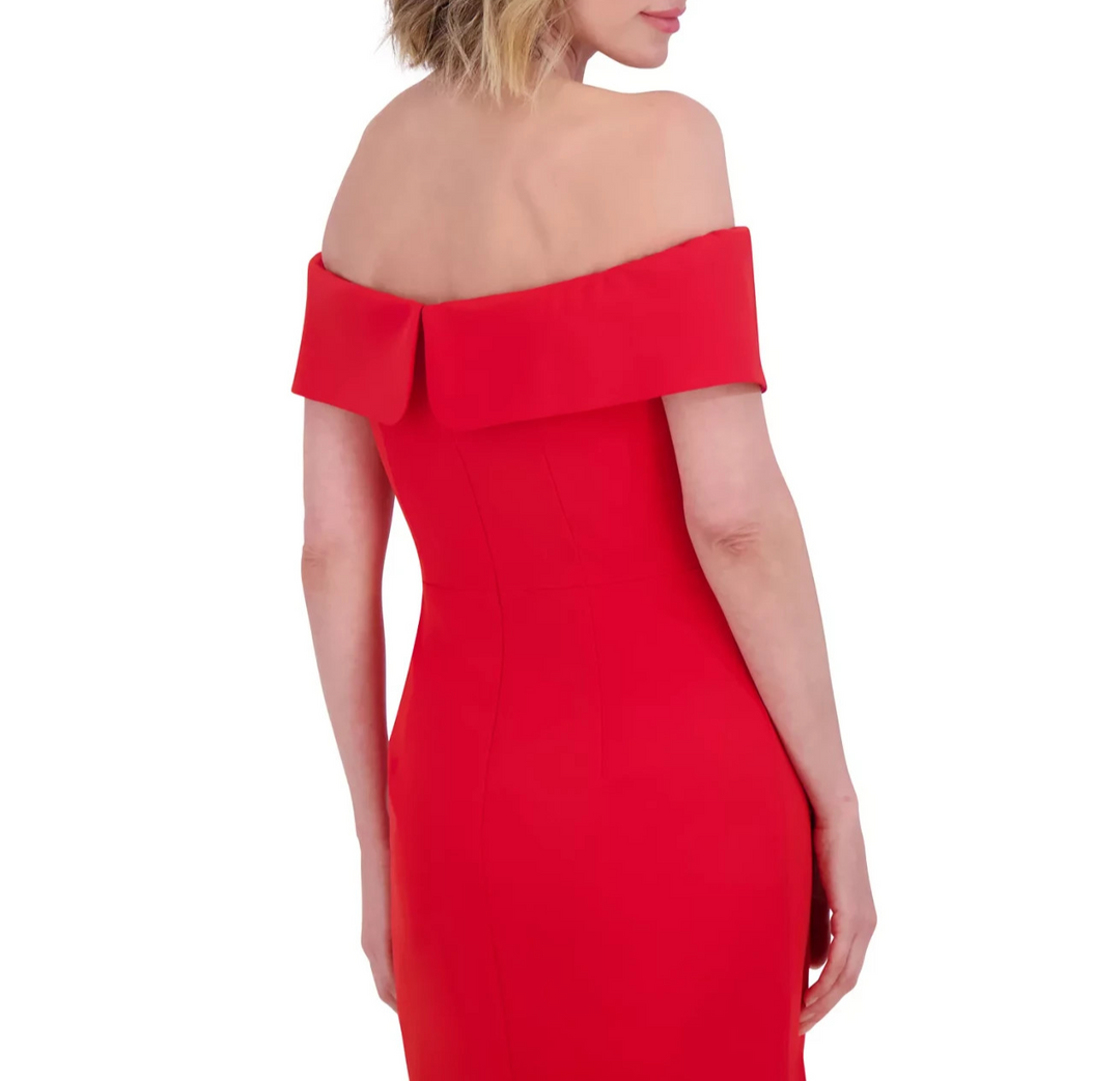 Eliza J Women's Off-The-Shoulder Sheath Dress MSRP $188