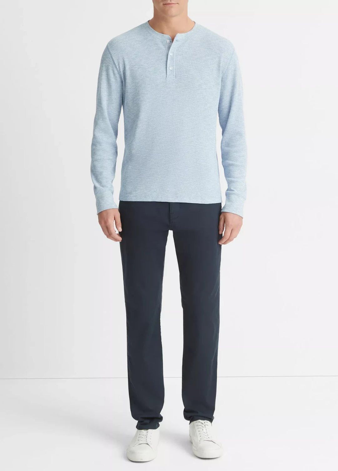 Vince Sun Faded Thermal Henley MSRP $165