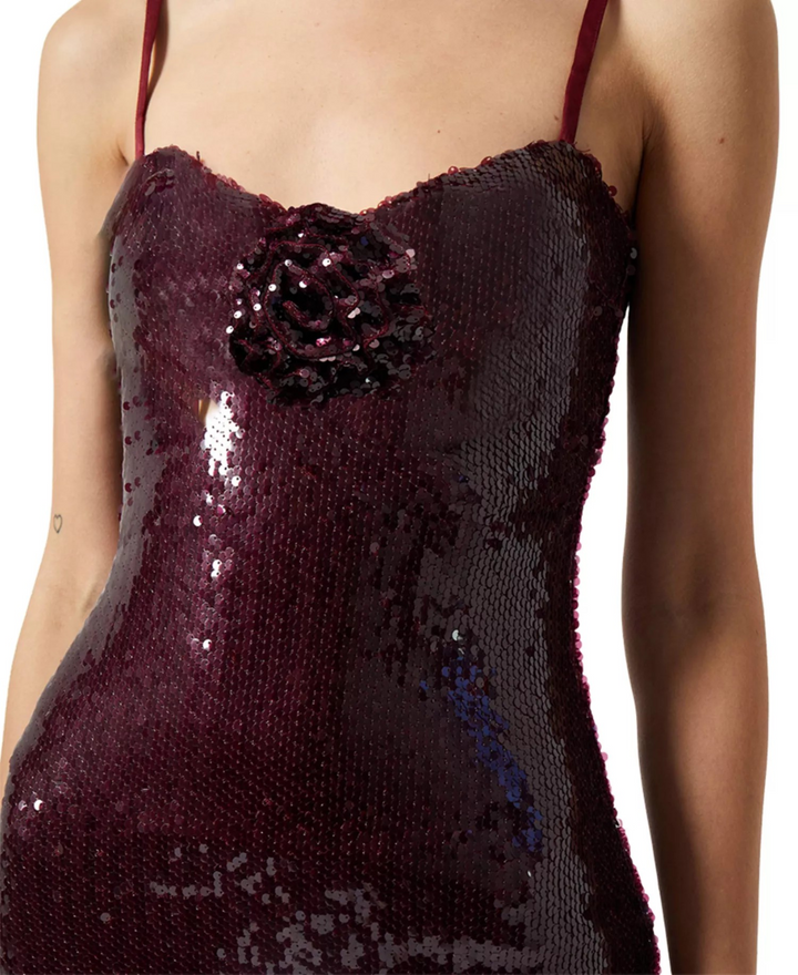 French Connection Women's Beatrice Sequin Strappy Minidress MSRP $158
