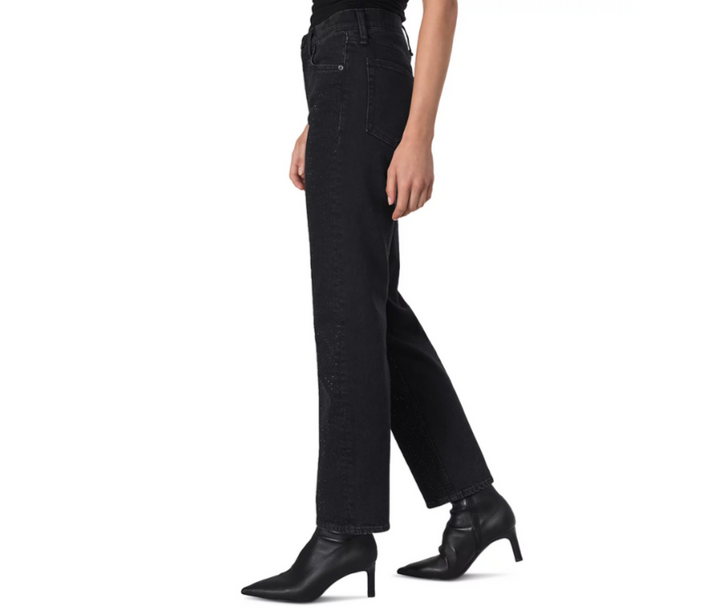 rag & bone Harlow Embellished Straight Leg Ankle Jeans MSRP $378