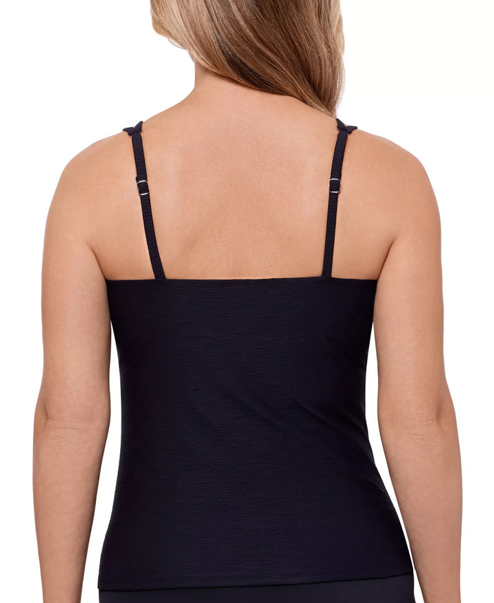 Swim Solutions Women's Tunnel Tankini Top MSRP $58