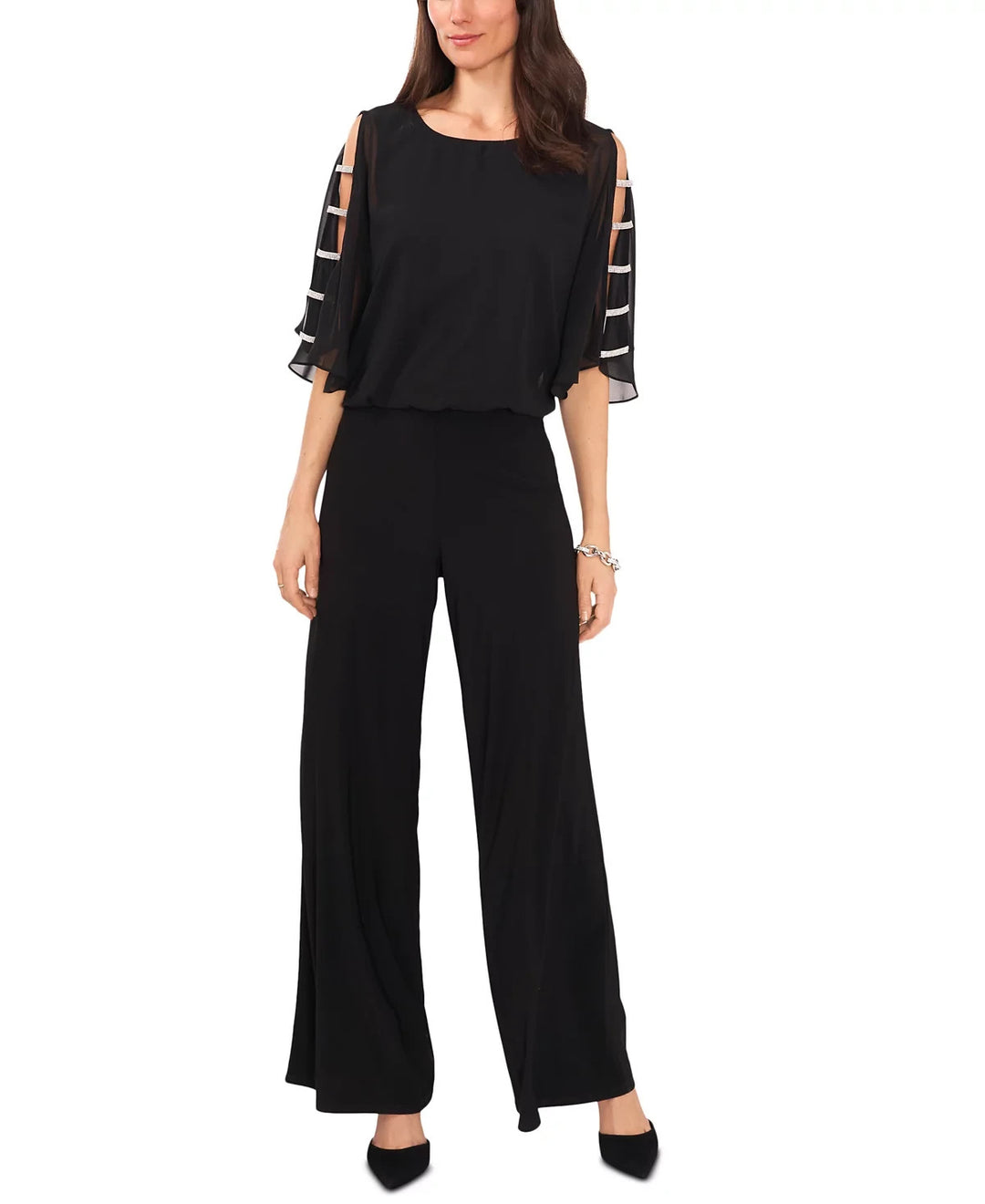 MSK Embellished Ladder-Sleeve Jumpsuit MSRP $89