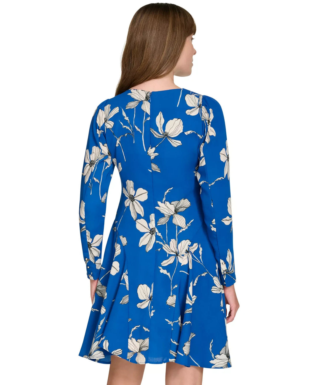 Tommy Hilfiger Women's Floral-Print Fit & Flare Dress MSRP $139