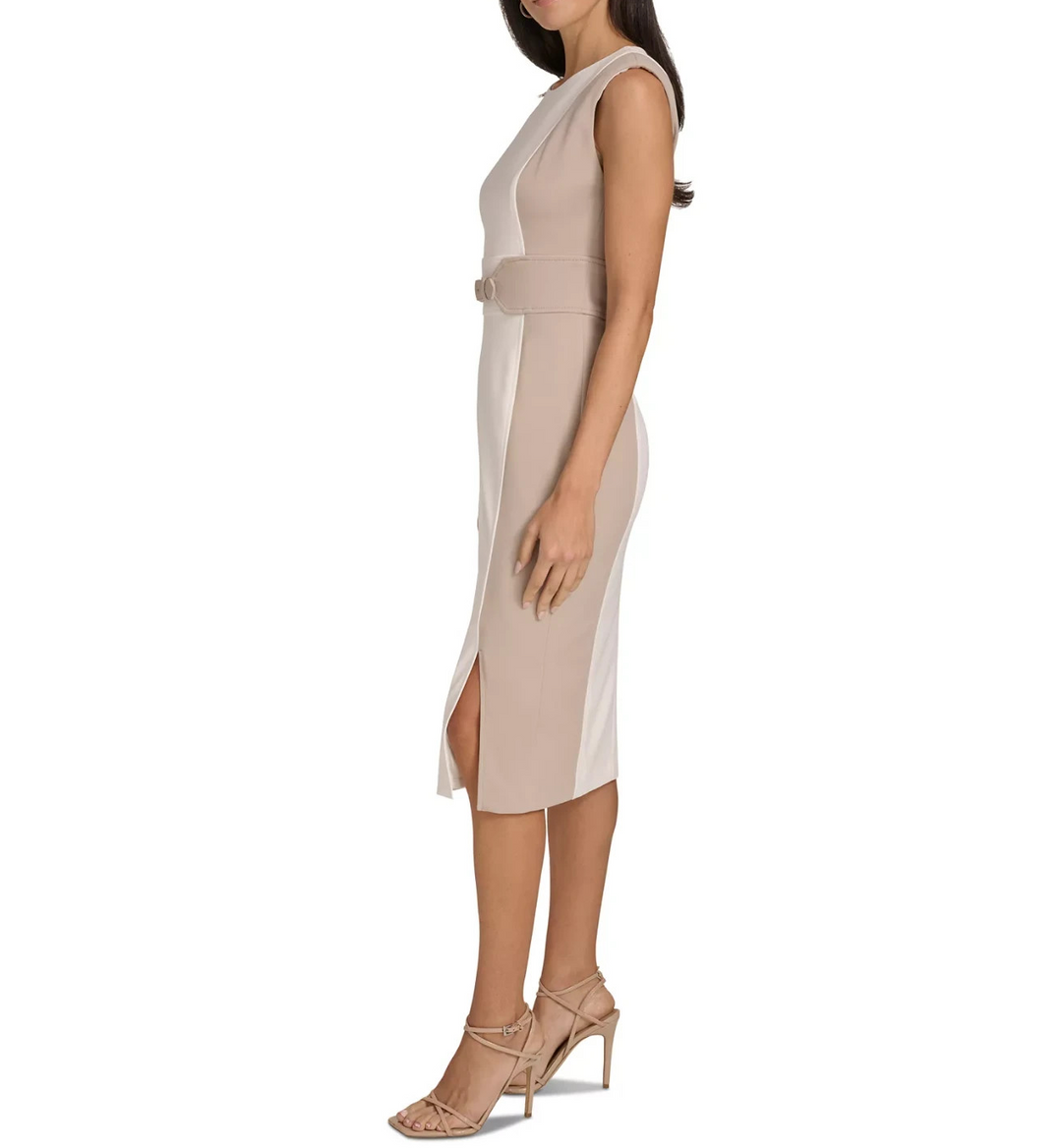 Calvin Klein Women's  Scuba Crepe Sheath Dress MSRP $134