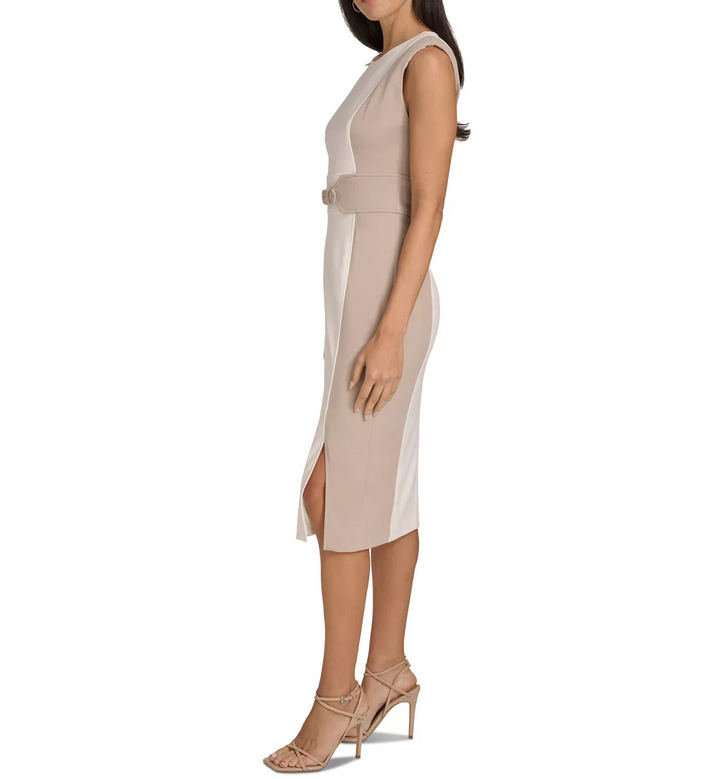 Calvin Klein Women's  Scuba Crepe Sheath Dress MSRP $134