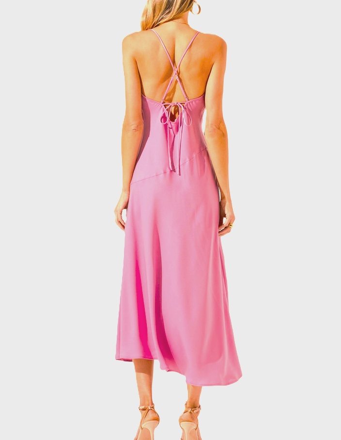ASTR the Label Strappy Cowl Neck Slip Dress MSRP $98