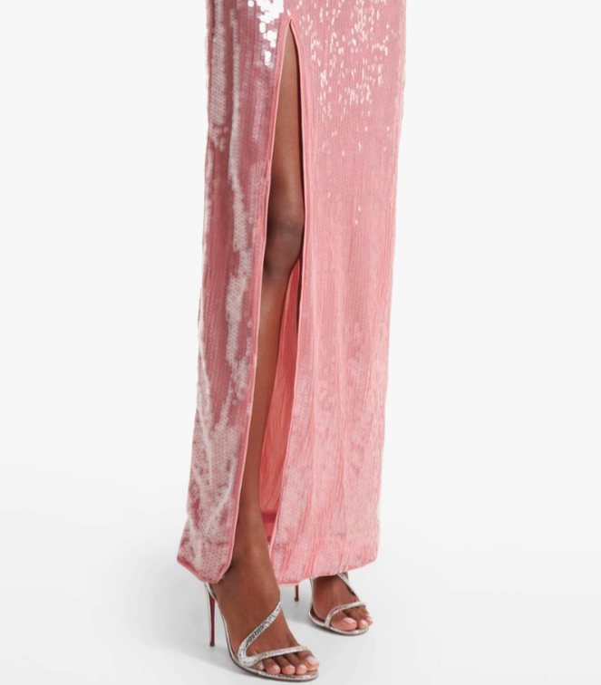 STAUD Le Sable Sequin Maxi Dress MSRP $495