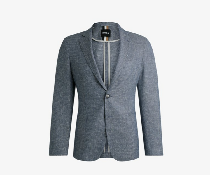 BOSS Hanry Melange Unstructured Slim Fit Casual Sport Coat MSRP $645