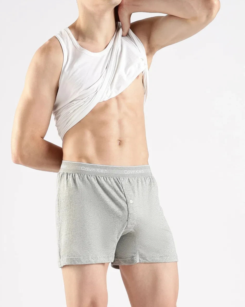 Calvin Klein Underwear Melange Mid Rise Boxer Brief MSRP $30