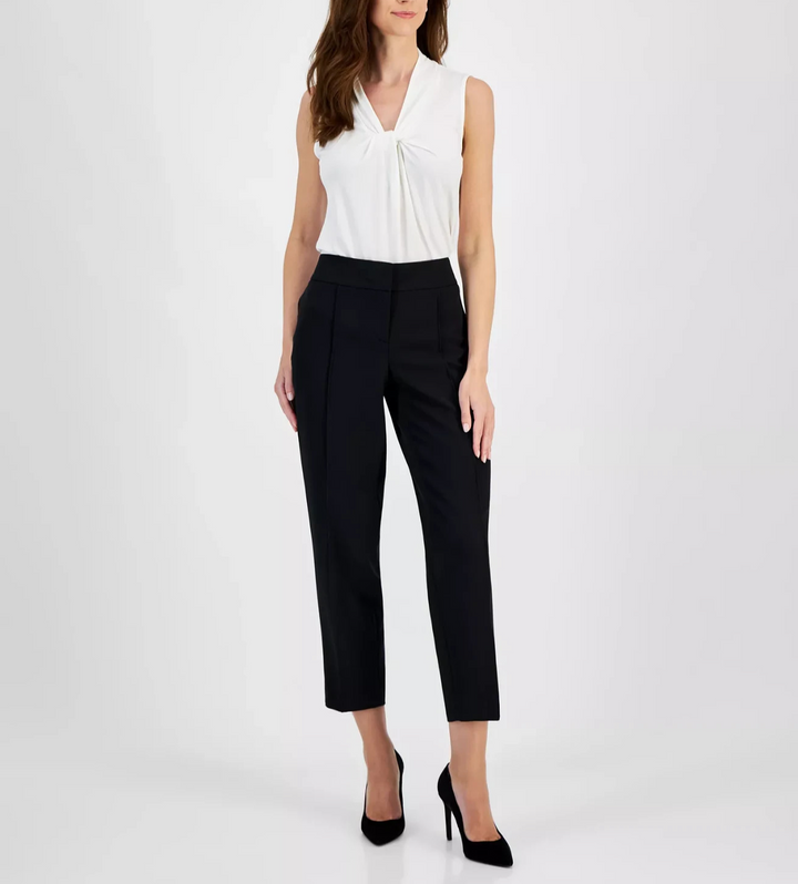 Kasper Women's Mid-Rise Straight-Leg Pants MSRP $79