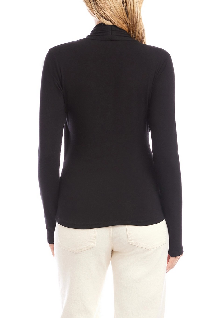 Karen Kane Crossover Side Shirred Top MSRP $98