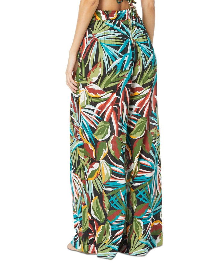 Vince Camuto Printed Wide-Leg Cover-up Pants MSRP $134