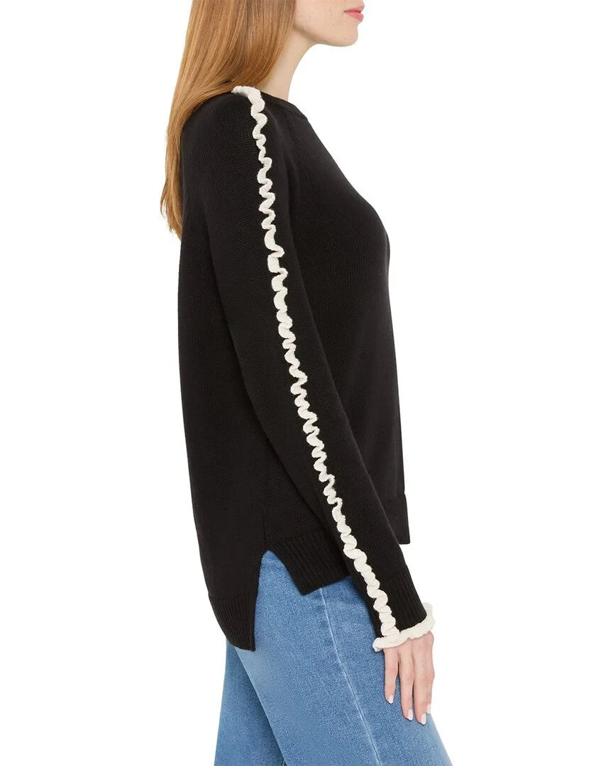 NIC+ZOE Ruffled Down Sweater MSRP $158