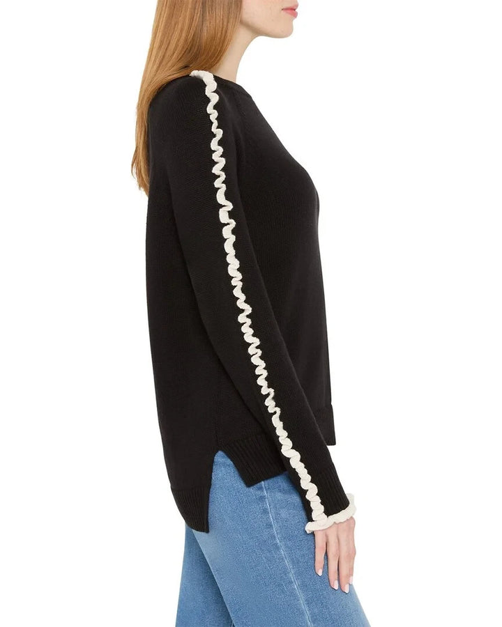 NIC+ZOE Ruffled Down Sweater MSRP $158