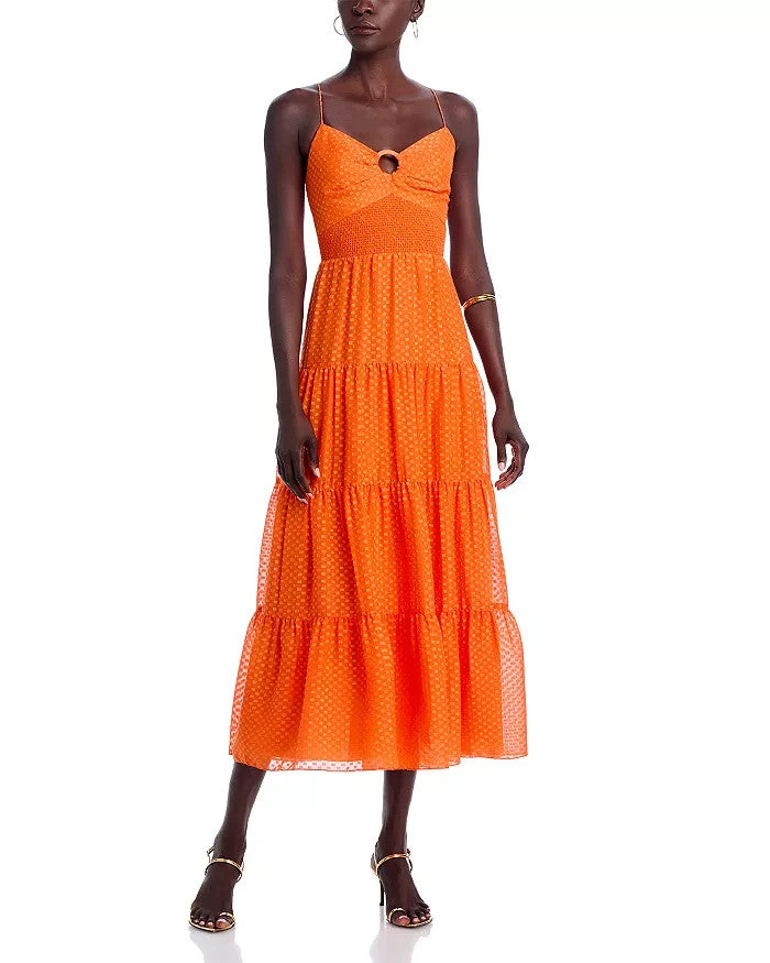 Alice and Olivia Clea Midi Dress MSRP $495
