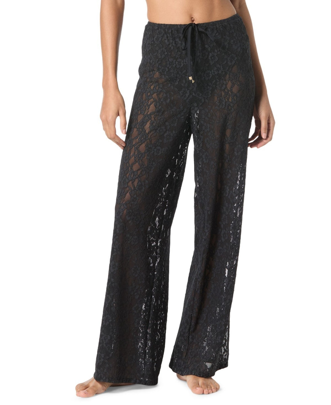 MICHAEL Michael Kors Lace Wide-Leg Cover-Up Pants MSRP $130