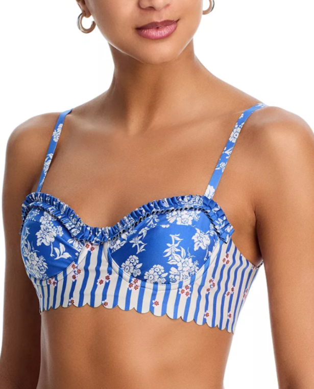 Agua Bendita Inca Palacio Underwire Bikini Top MSRP $145