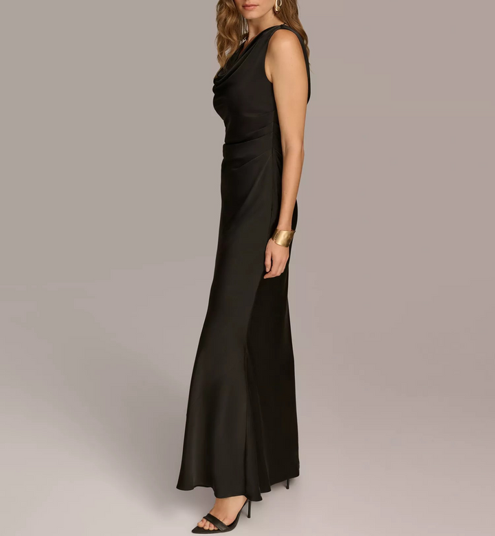 Donna Karan New York Women's Cowlneck Gown MSRP $289