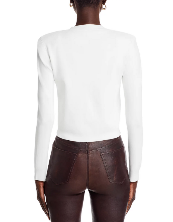 L'AGENCE Toulouse Crewneck Cardigan MSRP $475