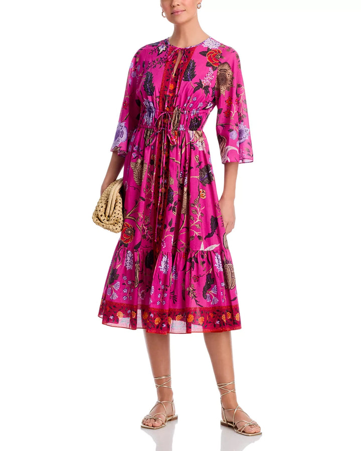 Kobi Halperin Reese Floral Tiered Cover Up Dress MSRP $598