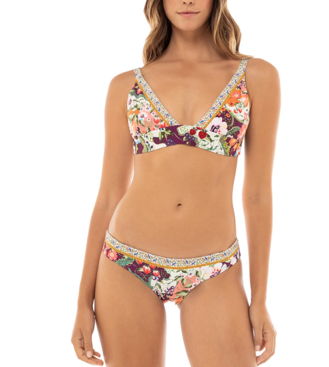 Agua Bendita Audrey Seed Reversible Bikini Bottom MSRP $120