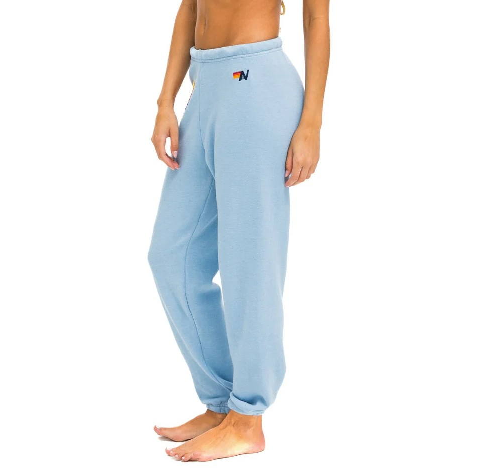 Aviator Nation Rainbow Heart Stitch Sweatpants MSRP $156