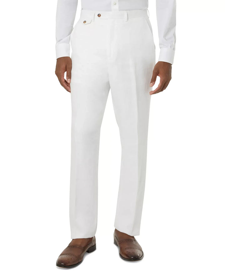 Tayion Collection Men's Classic-Fit Linen Suit Pants MSRP $135