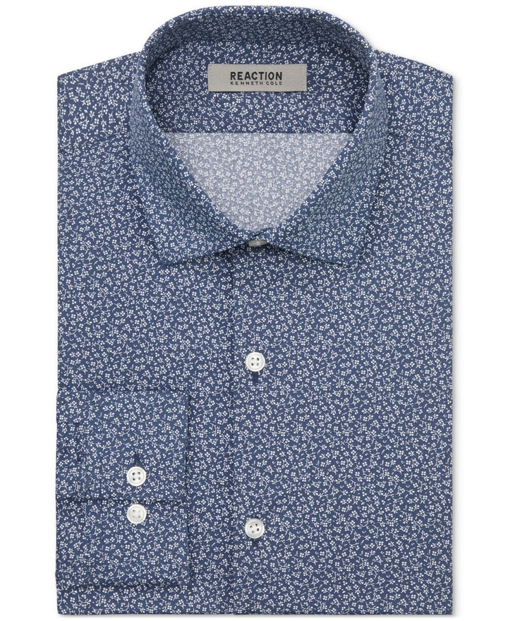 Kenneth Cole Reaction Slim-Fit Flex Stretch Dress Shirt MSRP $75