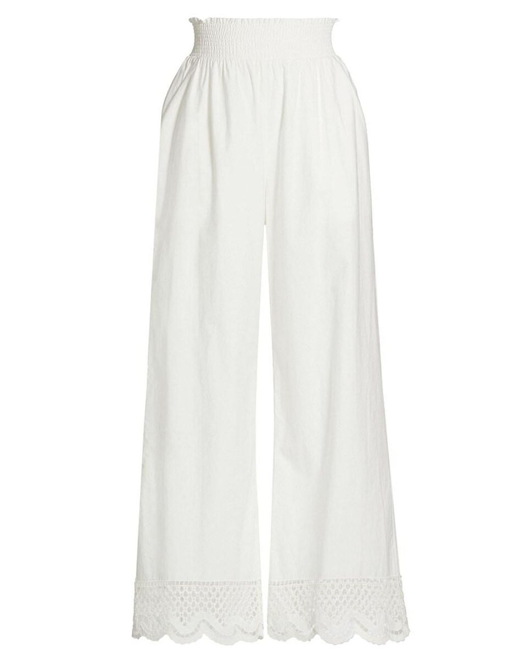 Rails Women's Henrik Cotton Scalloped Pants MSRP $178