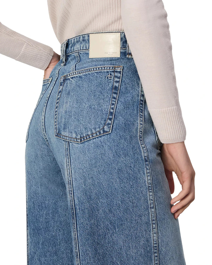 rag & bone Marina High Rise Wide Leg Jeans MSRP $318