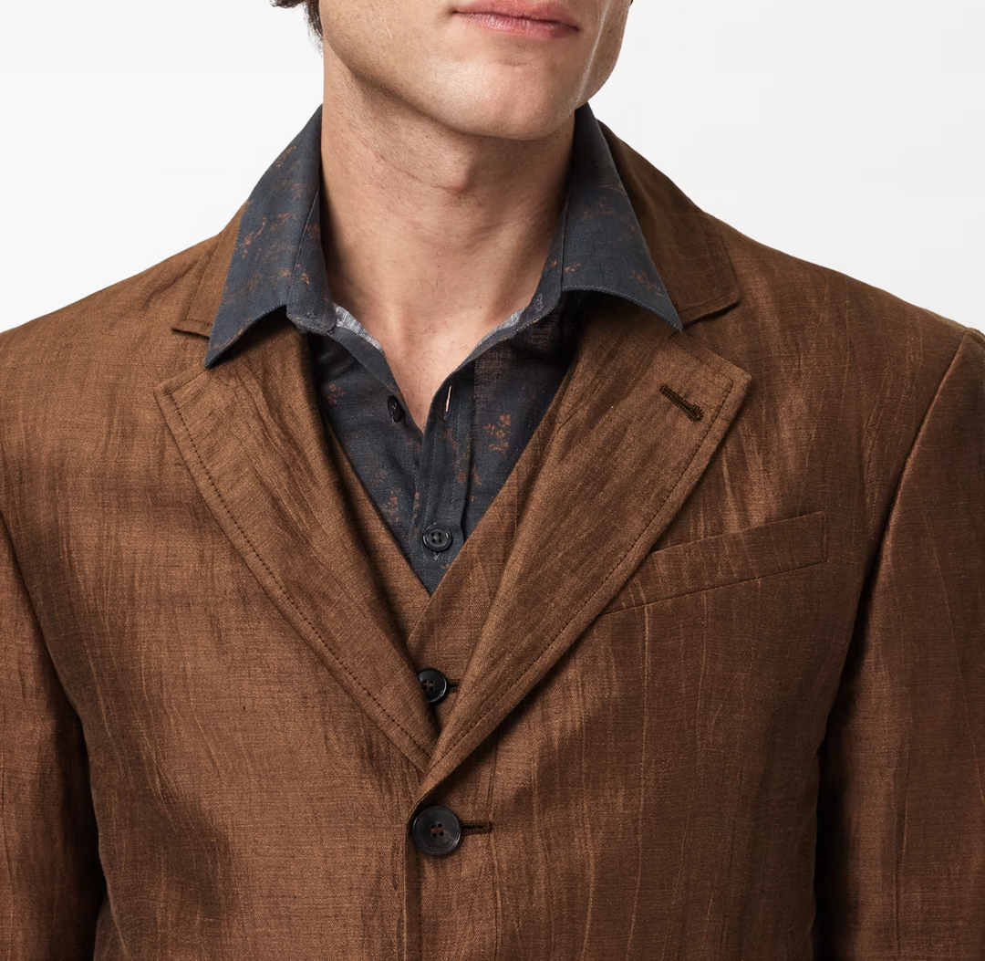 John Varvatos Rind Linen Blend Jacket MSRP $1298