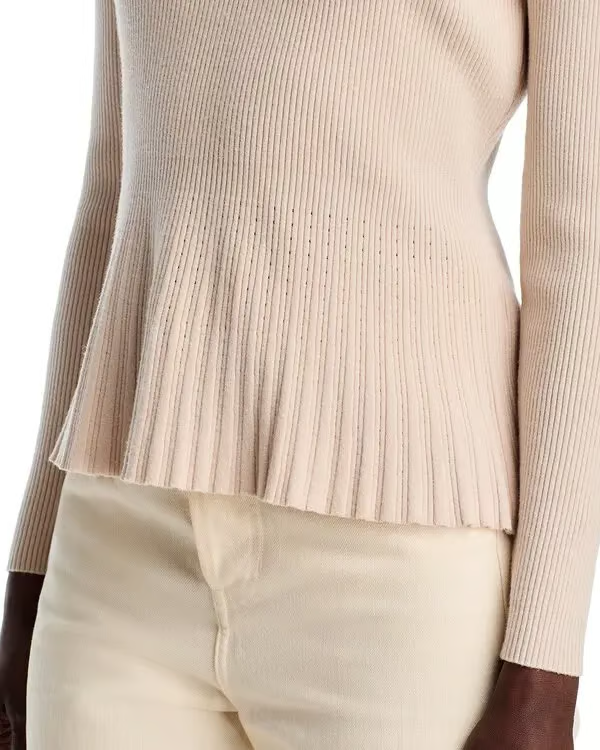 Sioni Ribbed Peplum Sweater MSRP $108