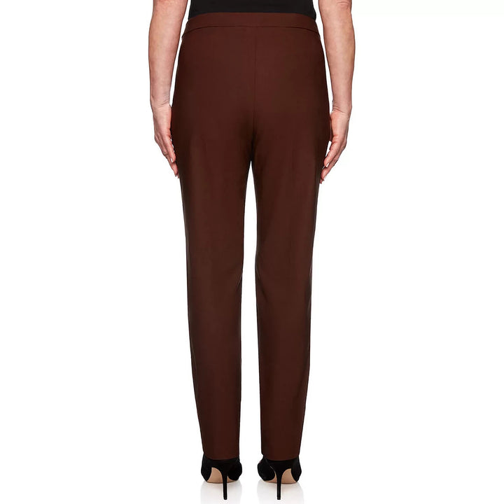 Alfred Dunner  Classics Tummy-Control Pull-On Straight-Leg Pants MSRP $49