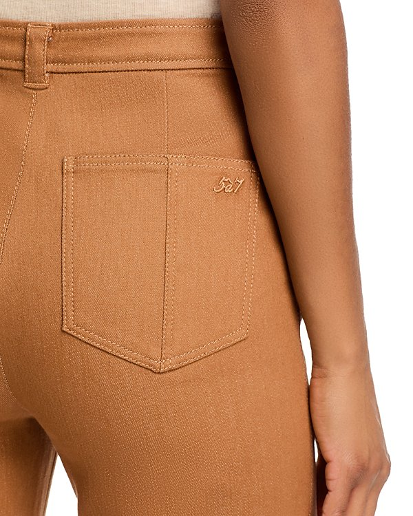 Cinq a Sept Benji Cropped Wide Leg Denim Pants MSRP $295