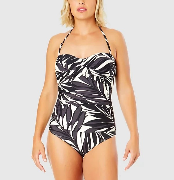 Anne Cole Printed Twist-Front One-Piece Swimsuit MSRP $98