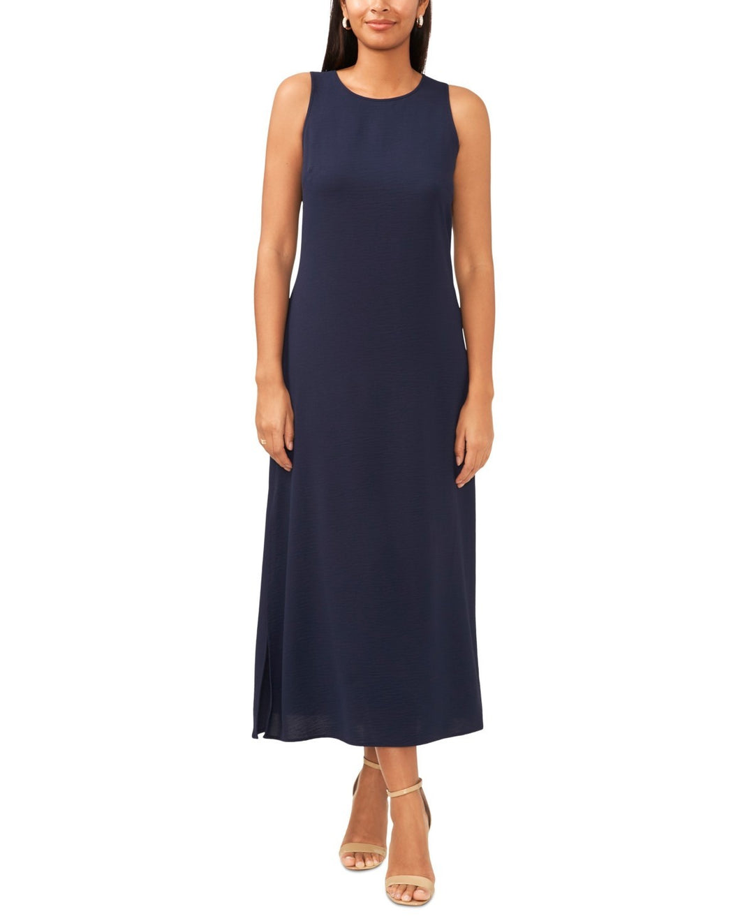 MSK Round-Neck Sleeveless Side-Slit Maxi Dress MSRP $59