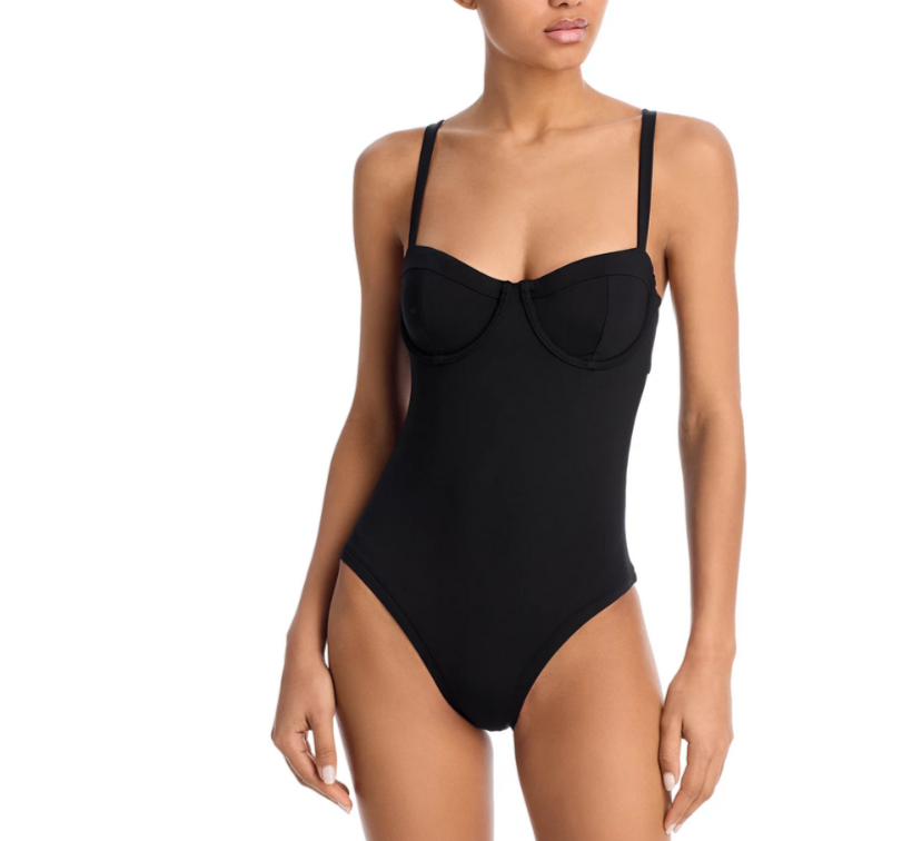 AQUA Underwire One Piece Swimsuit MSRP $98