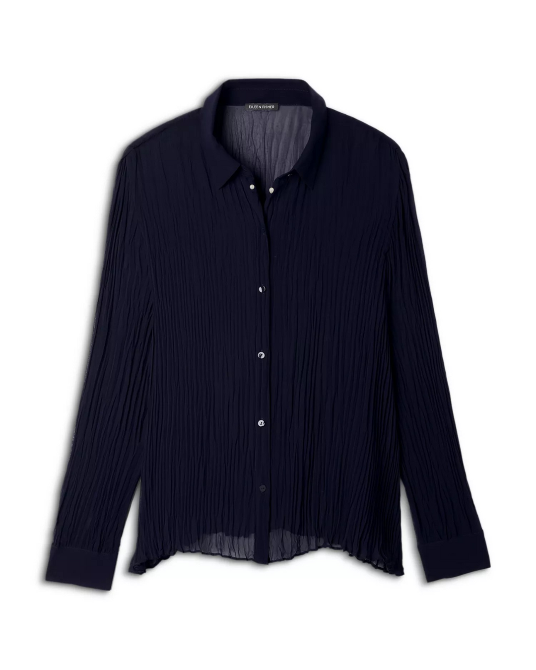 Eileen Fisher Silk Crinkle Blouse MSRP $258