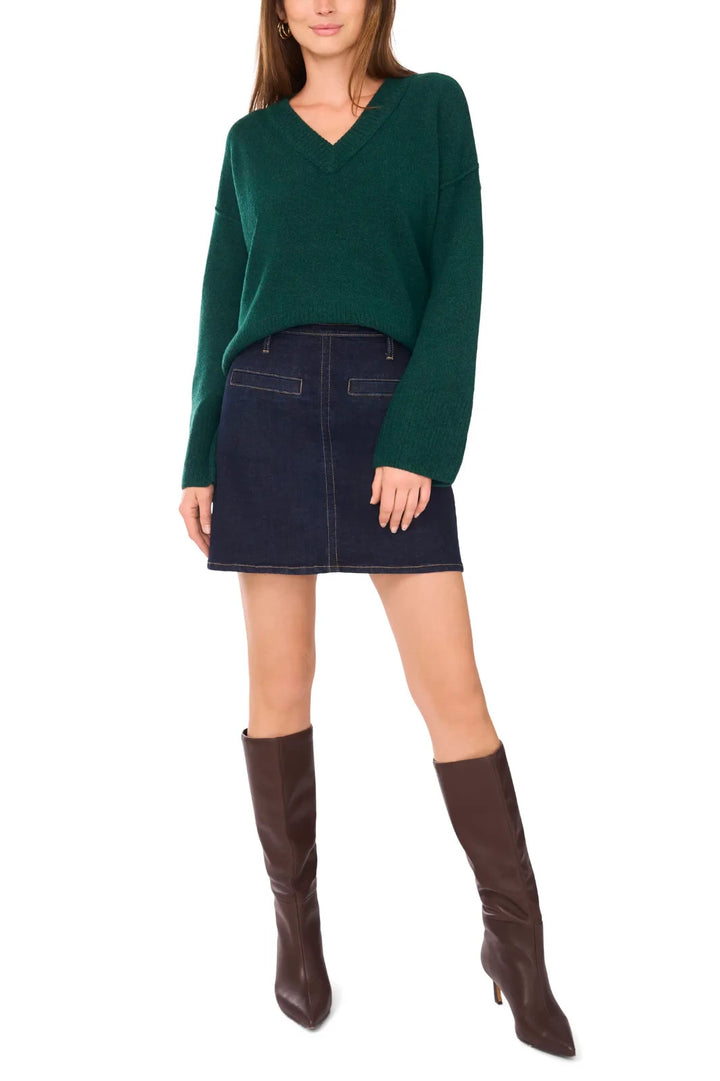 Vince Camuto  High-Low V-Neck Sweater MSRP $79