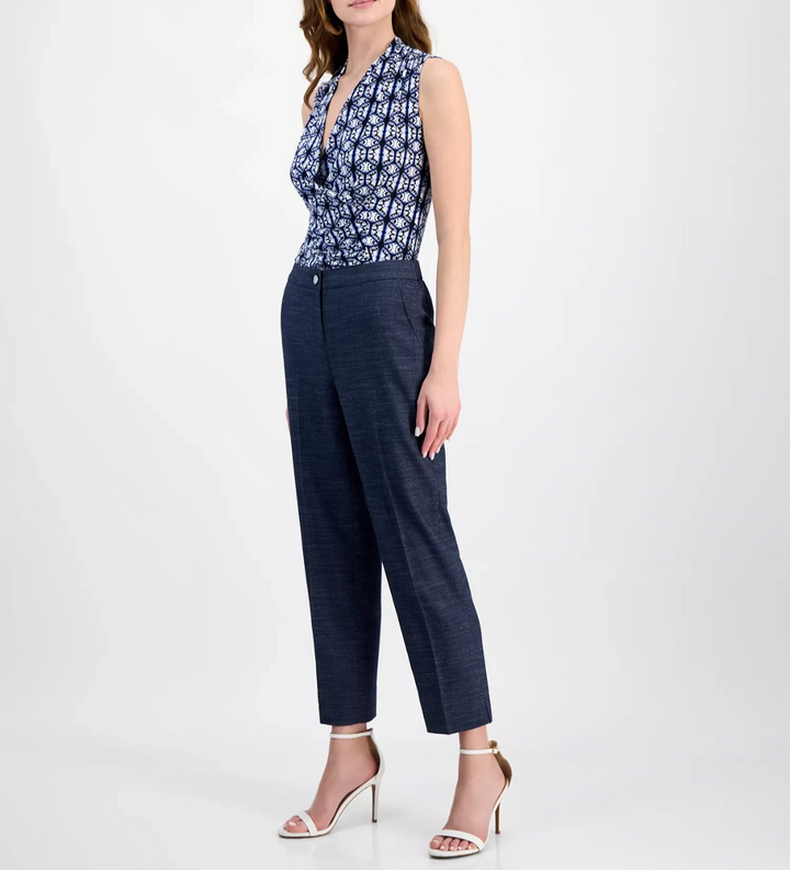 Anne Klein Women's Mid-Rise Straight-Leg Ankle Pants MSRP $99