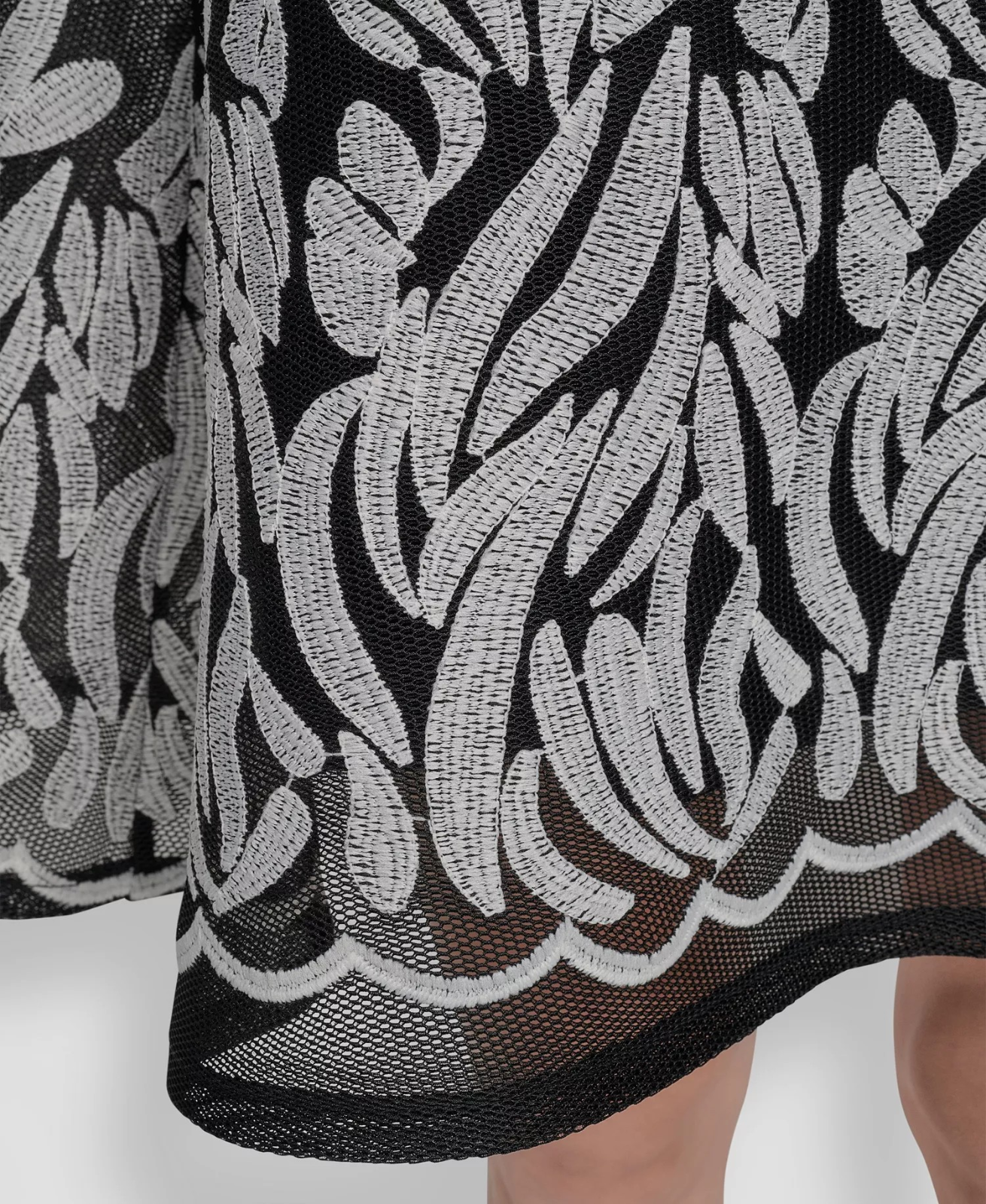 dkny embroidered mesh fit & flare dress DKNY Womens Mesh Embroidered Fit & Flare Dress Sz 2