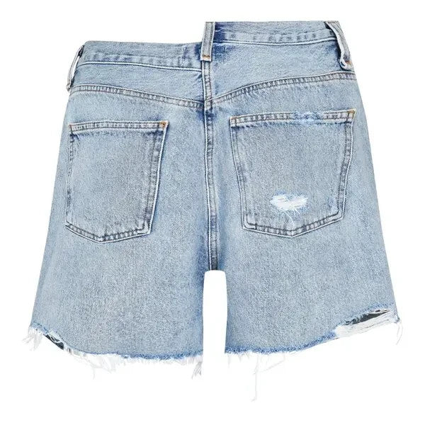 AGOLDE Asymmetrical Denim Shorts MSRP $193
