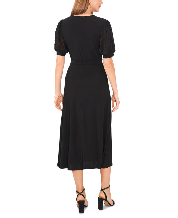 MSK Knit Swiss Dot Midi Dress MSRP $69